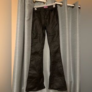 Medium Black Flare Faux Leather Pants from Edikted, Worn Once,Perfect Condition!